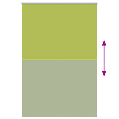 Roller Blind Blackout Leaves Green 145x210 cm Fabric Width 141.6 cm Polyester