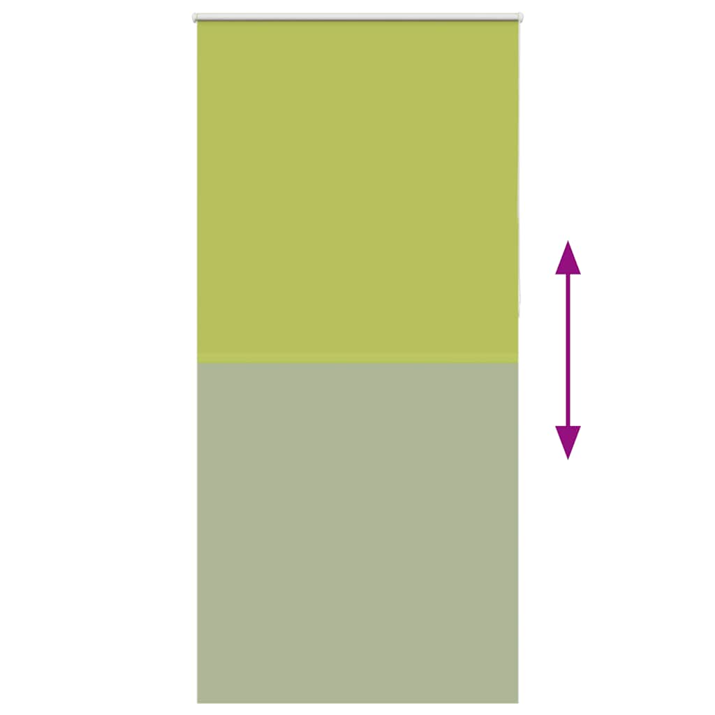Roller Blind Blackout Leaves Green 105x230 cm Fabric Width 100.7 cm Polyester