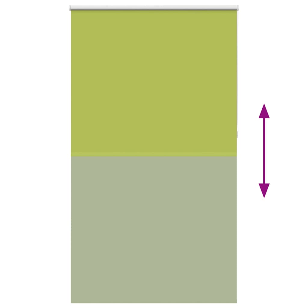 Roller Blind Blackout Leaves Green 125x230 cm Fabric Width 121.6 cm Polyester