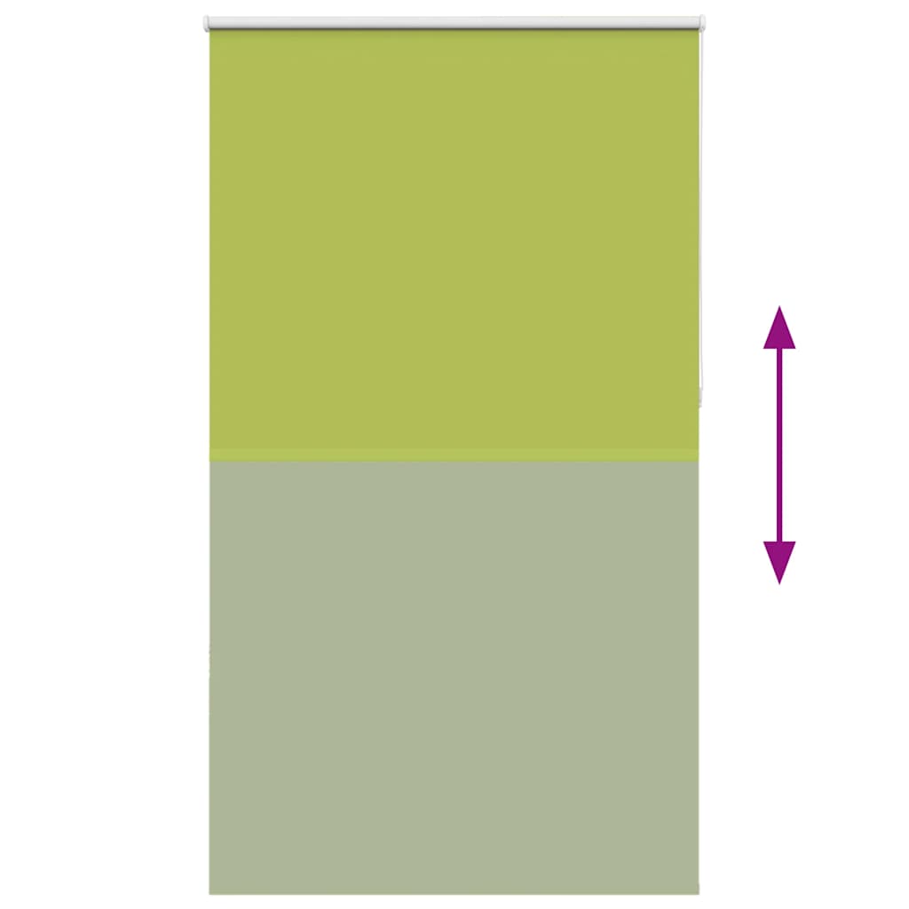 Roller Blind Blackout Leaves Green 140x230 cm Fabric Width 136.6 cm Polyester