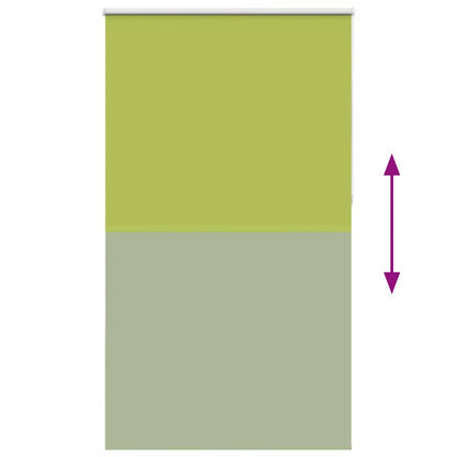 Roller Blind Blackout Leaves Green 140x230 cm Fabric Width 136.6 cm Polyester