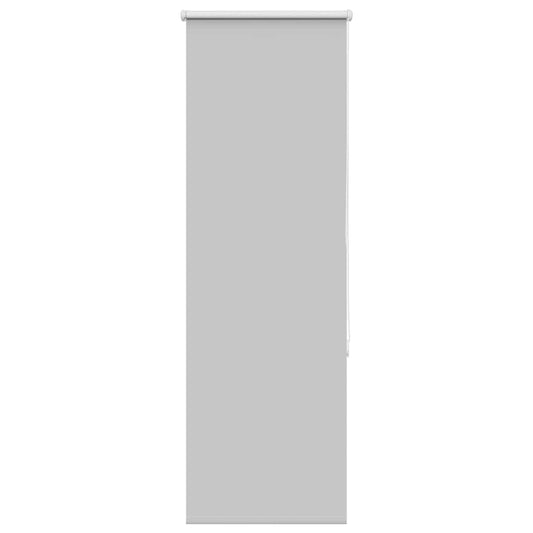 Roller Blind Blackout Light Grey 40x130 cm Fabric Width 35.7 cm Polyester