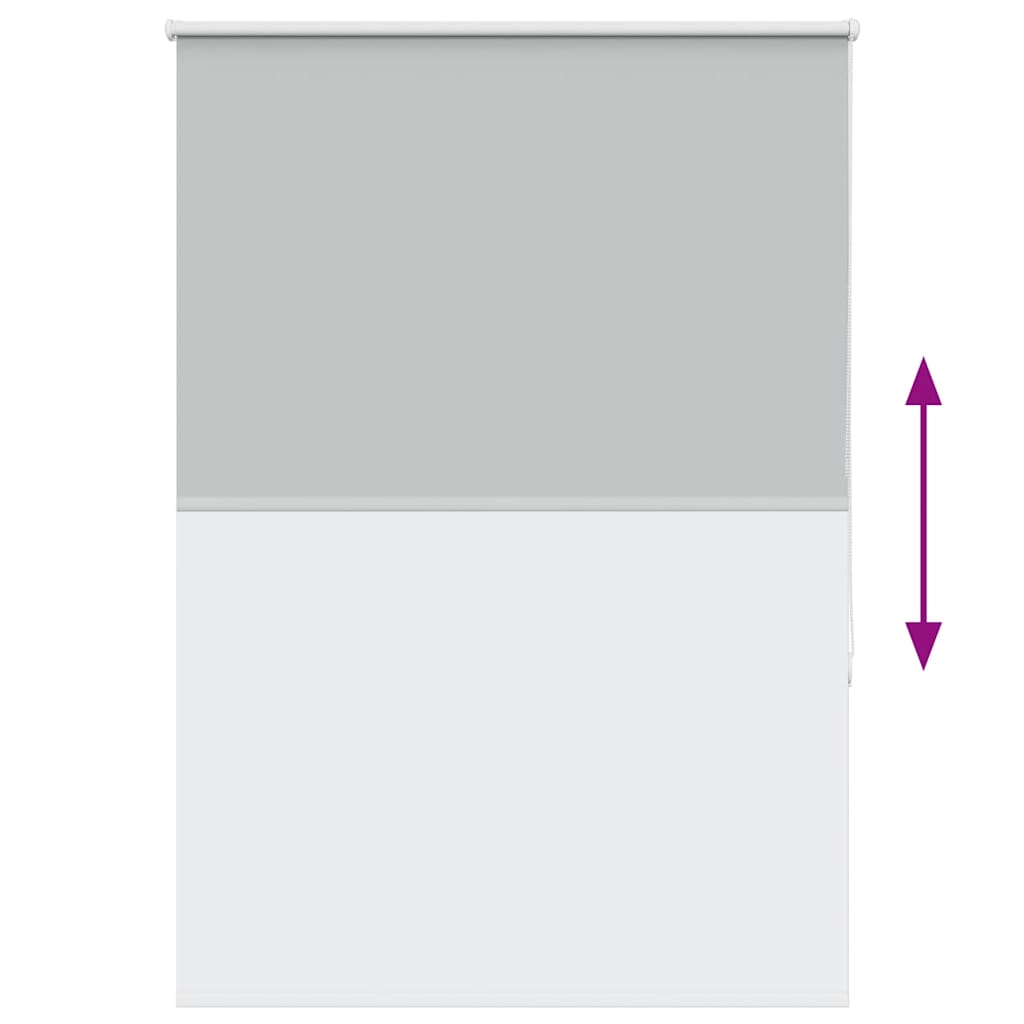 Roller Blind Blackout Light Grey 95x130 cm Fabric Width 90.7 cm Polyester