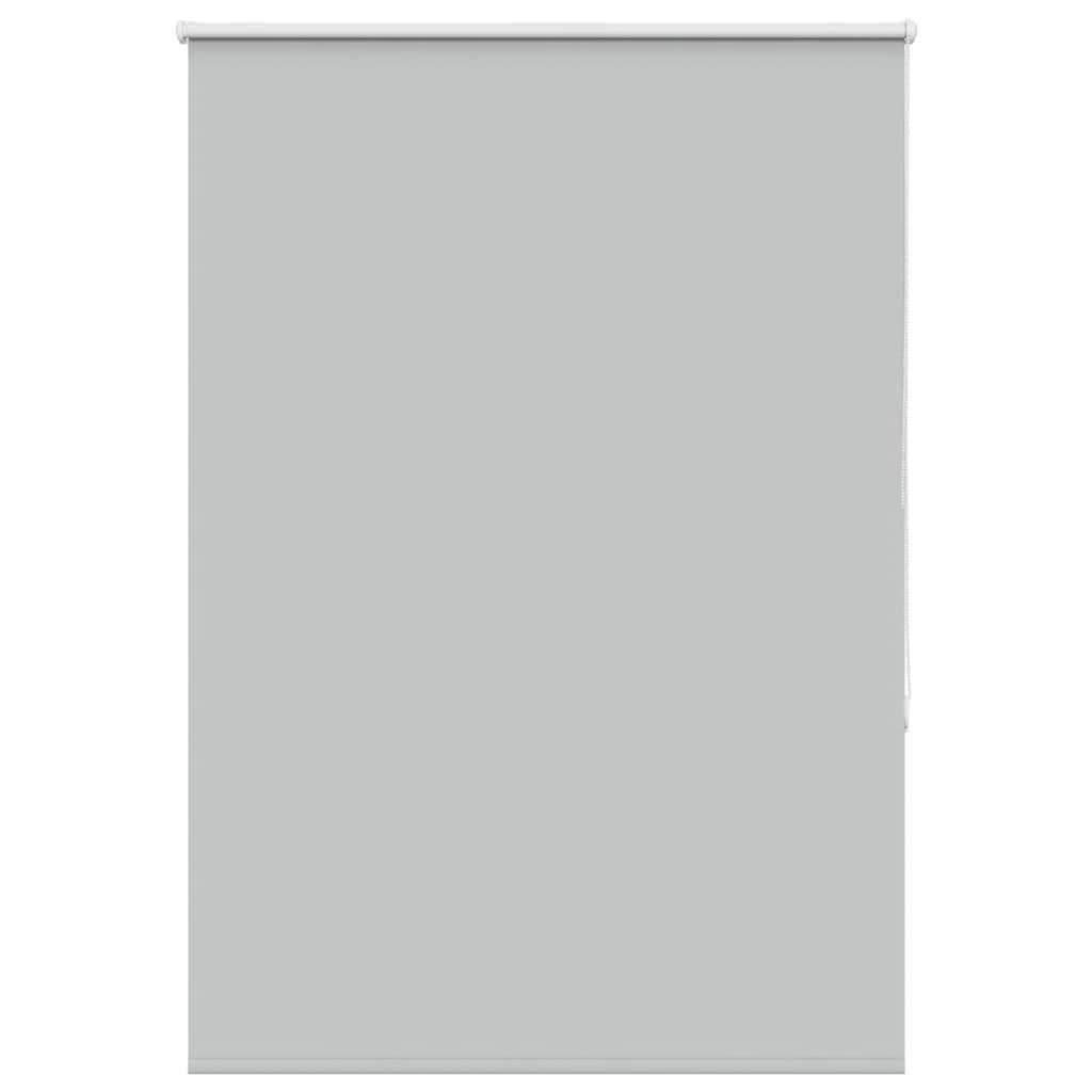 Roller Blind Blackout Light Grey 100x130 cm Fabric Width 95.7 cm Polyester