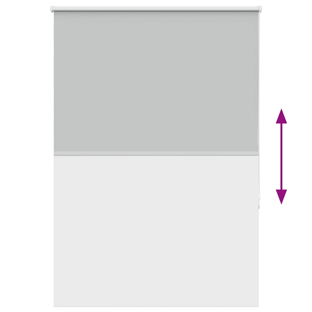 Roller Blind Blackout Light Grey 110x130 cm Fabric Width 105.7 cm Polyester