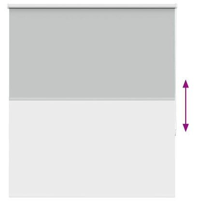 Roller Blind Blackout Light Grey 125x130 cm Fabric Width 121.6 cm Polyester