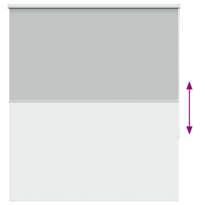 Roller Blind Blackout Light Grey 130x130 cm Fabric Width 126.6 cm Polyester