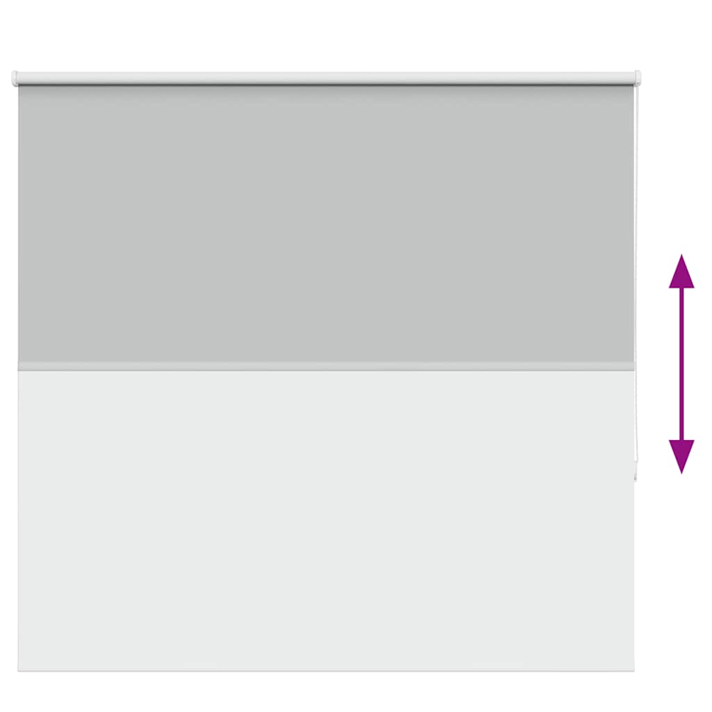 Roller Blind Blackout Light Grey 165x130 cm Fabric Width 161.6 cm Polyester
