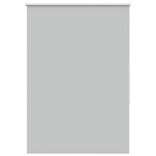Roller Blind Blackout Light Grey 100x150 cm Fabric Width 95.7 cm Polyester