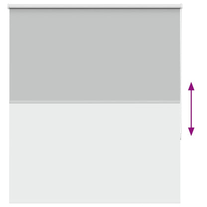 Roller Blind Blackout Light Grey 120x150 cm Fabric Width 116.6 cm Polyester