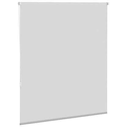 Roller Blind Blackout Light Grey 130x150 cm Fabric Width 126.6 cm Polyester