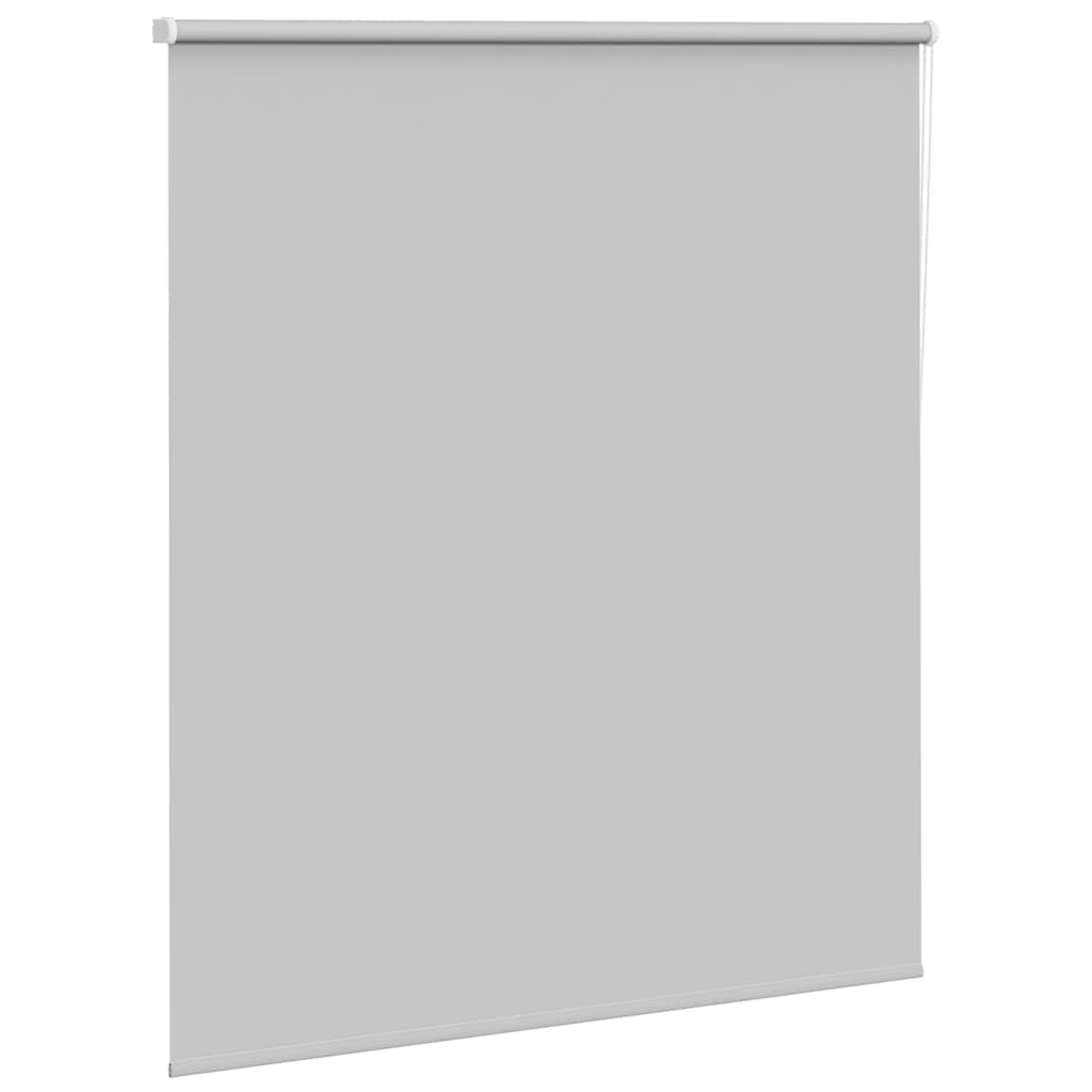 Roller Blind Blackout Light Grey 135x150 cm Fabric Width 131.6 cm Polyester