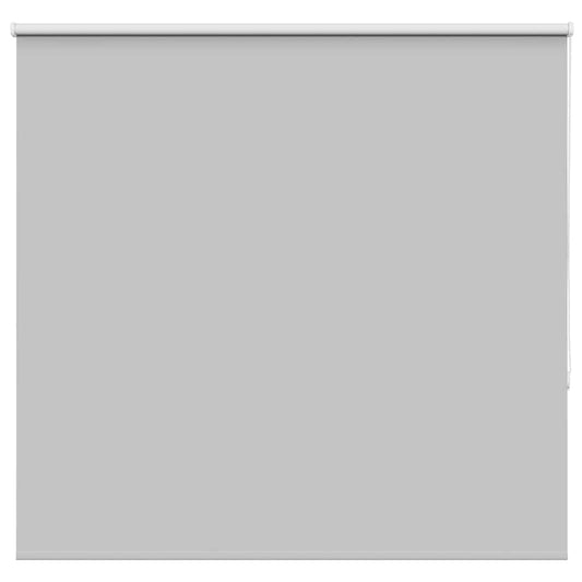 Roller Blind Blackout Light Grey 150x150 cm Fabric Width 146.6 cm Polyester