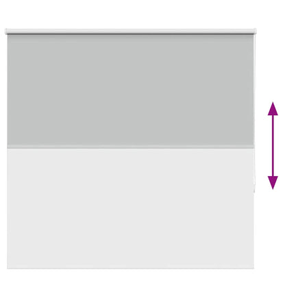 Roller Blind Blackout Light Grey 150x150 cm Fabric Width 146.6 cm Polyester
