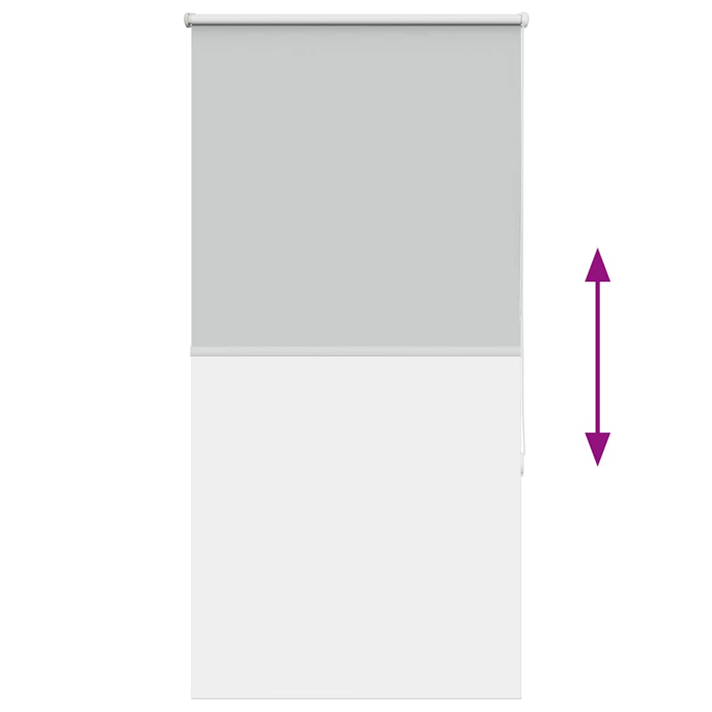 Roller Blind Blackout Light Grey 65x175 cm Fabric Width 60.7 cm Polyester