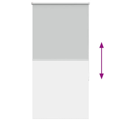 Roller Blind Blackout Light Grey 65x175 cm Fabric Width 60.7 cm Polyester