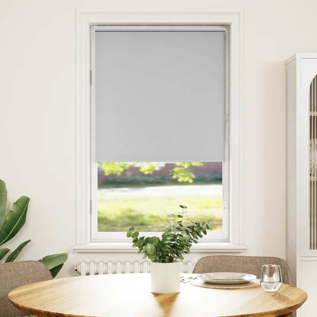 Roller Blind Blackout Light Grey 70x175 cm Fabric Width 65.7 cm Polyester