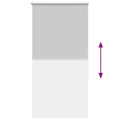 Roller Blind Blackout Light Grey 75x175 cm Fabric Width 70.7 cm Polyester