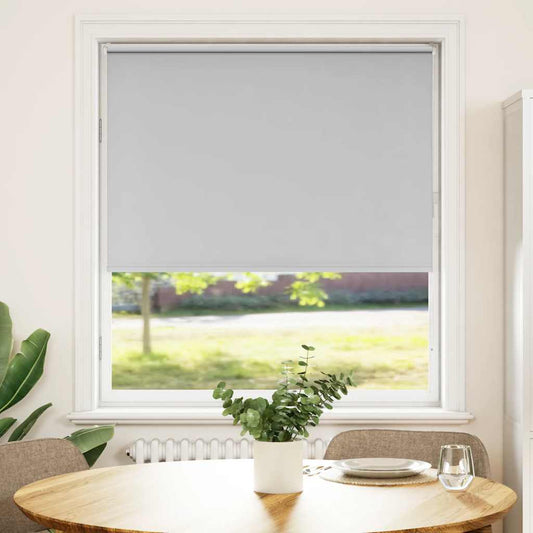 Roller Blind Blackout Light Grey 95x175 cm Fabric Width 90.7 cm Polyester