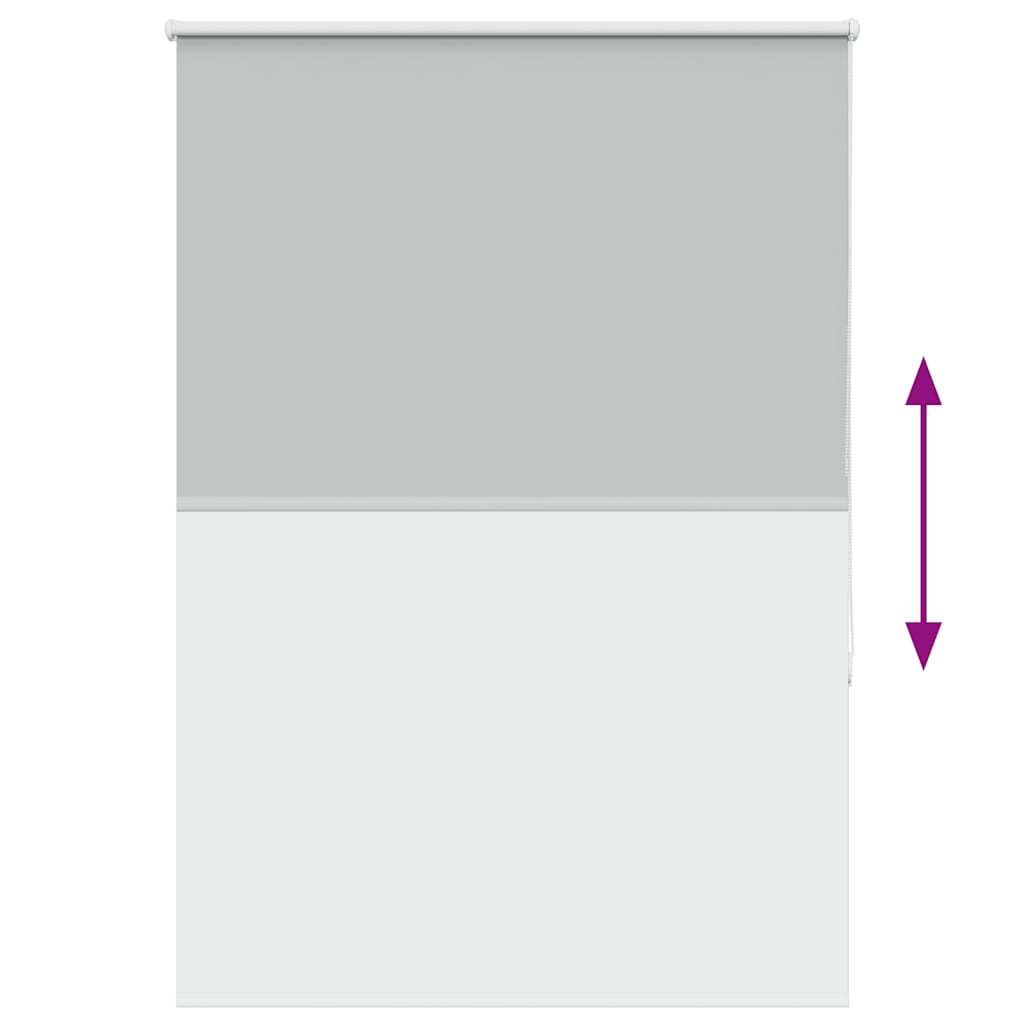 Roller Blind Blackout Light Grey 95x175 cm Fabric Width 90.7 cm Polyester