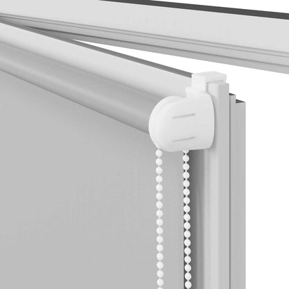 Roller Blind Blackout Light Grey 100x175 cm Fabric Width 95,7 cm Polyester