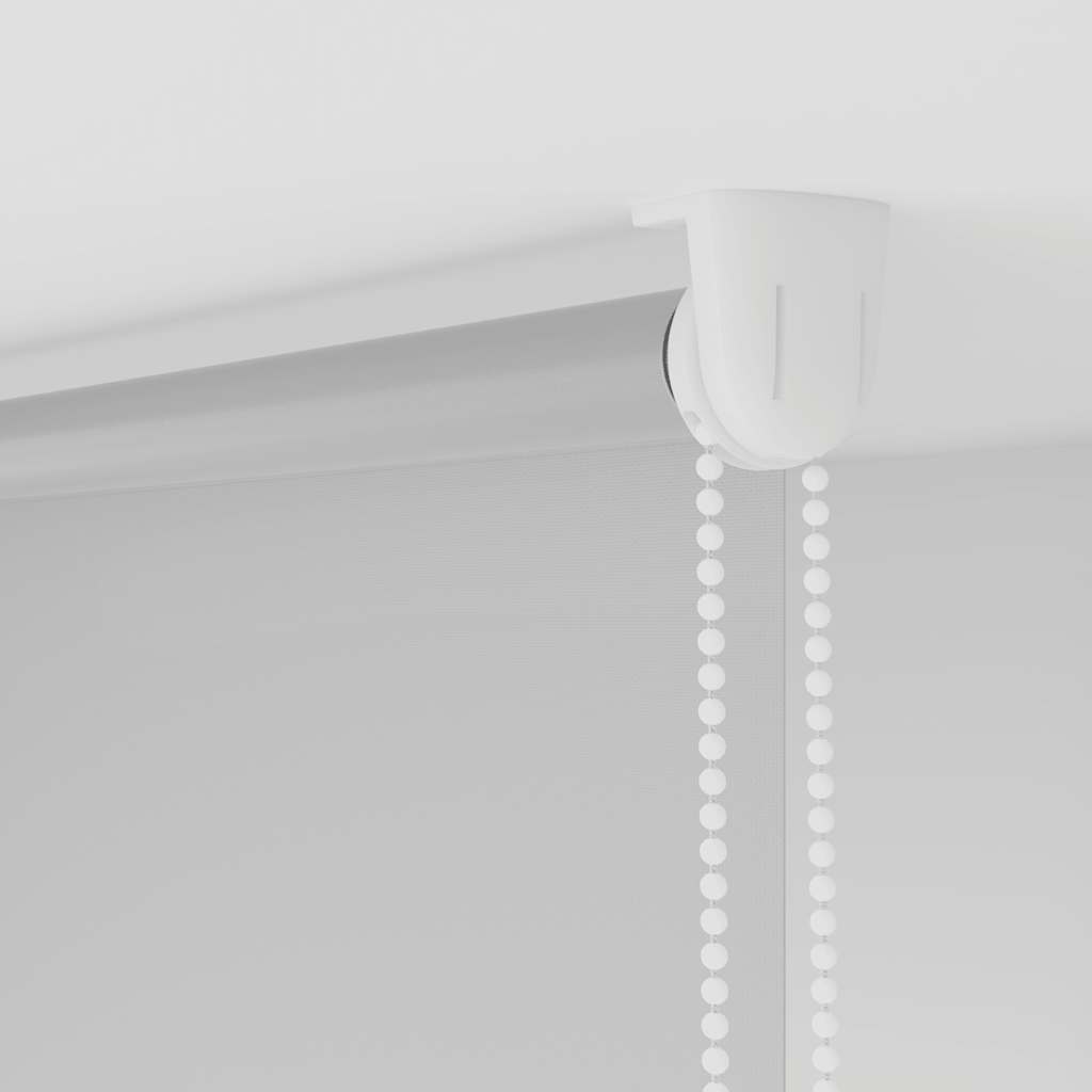 Roller Blind Blackout Light Grey 100x175 cm Fabric Width 95,7 cm Polyester