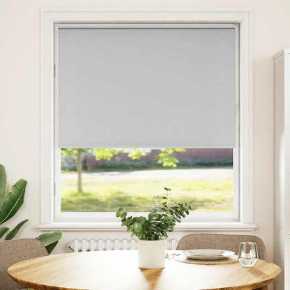 Roller Blind Blackout Light Grey 100x175 cm Fabric Width 95,7 cm Polyester
