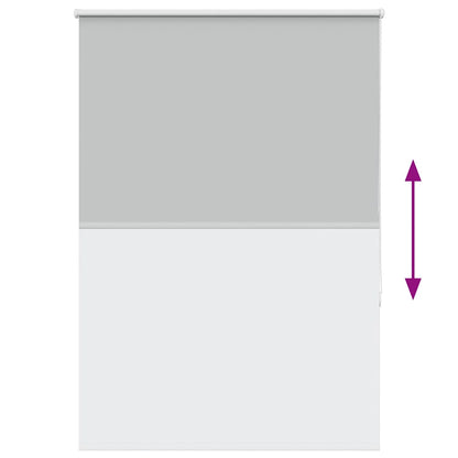 Roller Blind Blackout Light Grey 115x175 cm Fabric Width 110.7 cm Polyester