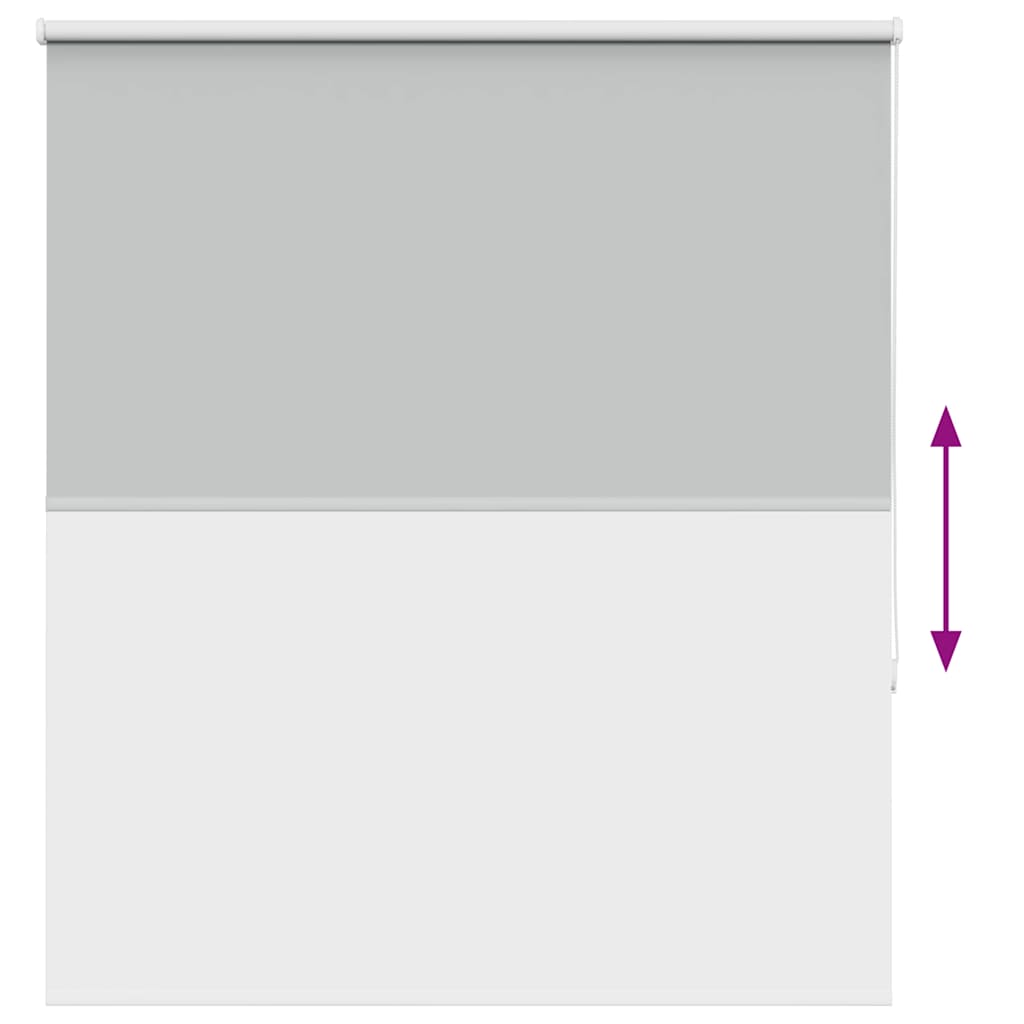 Roller Blind Blackout Light Grey 130x175 cm Fabric Width 126.6 cm Polyester