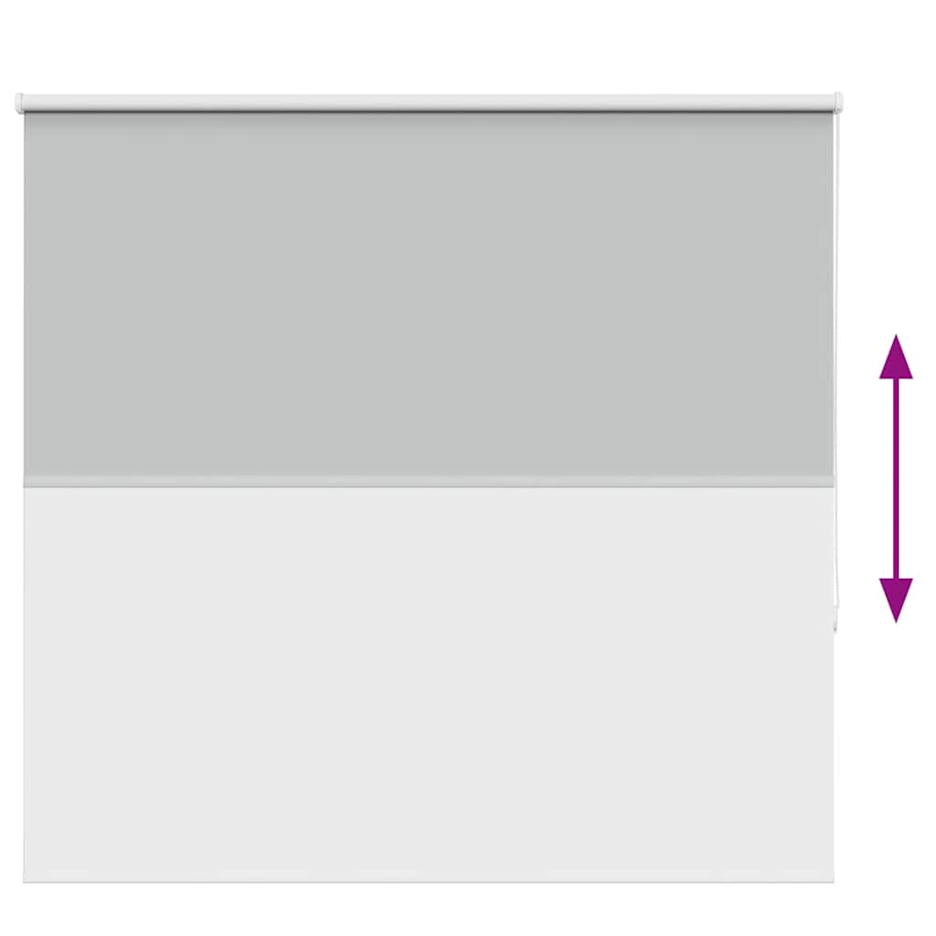 Roller Blind Blackout Light Grey 160x175 cm Fabric Width 156.6 cm Polyester