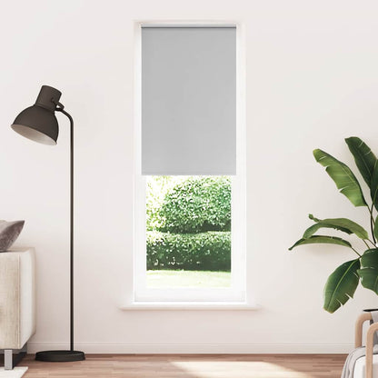 Roller Blind Blackout Light Grey 75x210 cm Fabric Width 70.7 cm Polyester