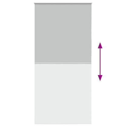Roller Blind Blackout Light Grey 90x210 cm Fabric Width 85.7 cm Polyester