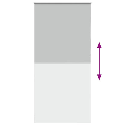 Roller Blind Blackout Light Grey 110x210 cm Fabric Width 105.7 cm Polyester