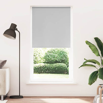 Roller Blind Blackout Light Grey 95x230 cm Fabric Width 90.7 cm Polyester