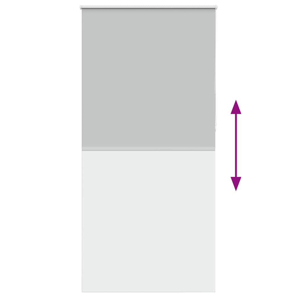 Roller Blind Blackout Light Grey 95x230 cm Fabric Width 90.7 cm Polyester