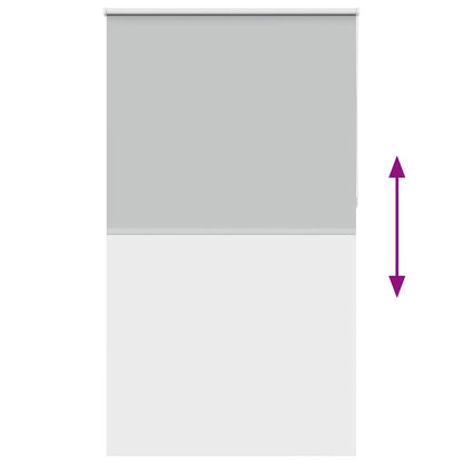Roller Blind Blackout Light Grey 120x230 cm Fabric Width 116.6 cm Polyester