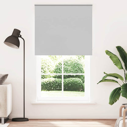Roller Blind Blackout Light Grey 130x230 cm Fabric Width 126.6 cm Polyester