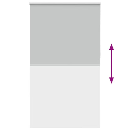 Roller Blind Blackout Light Grey 140x230 cm Fabric Width 136.6 cm Polyester