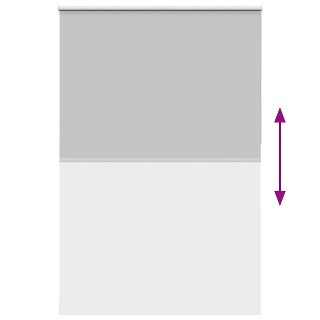 Roller Blind Blackout Light Grey 150x230 cm Fabric Width 146.6 cm Polyester