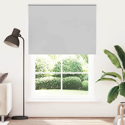 Roller Blind Blackout Light Grey 150x230 cm Fabric Width 146.6 cm Polyester