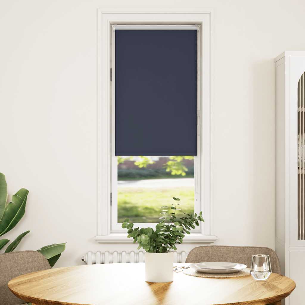 Roller Blind Blackout Marine 55x130 cm Fabric Width 50,7 cm Polyester