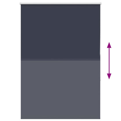 Roller Blind Blackout Marine 90x130 cm Fabric Width 85.7 cm Polyester