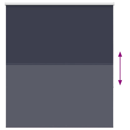 Roller Blind Blackout Marine 130x130 cm Fabric Width 126.6 cm Polyester