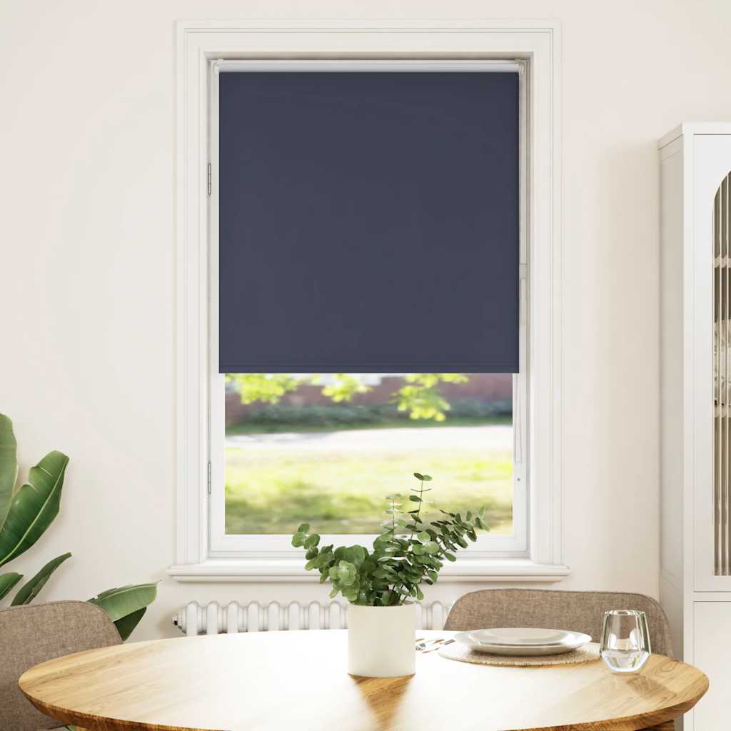 Roller Blind Blackout Marine 70x150 cm Fabric Width 65.7 cm Polyester