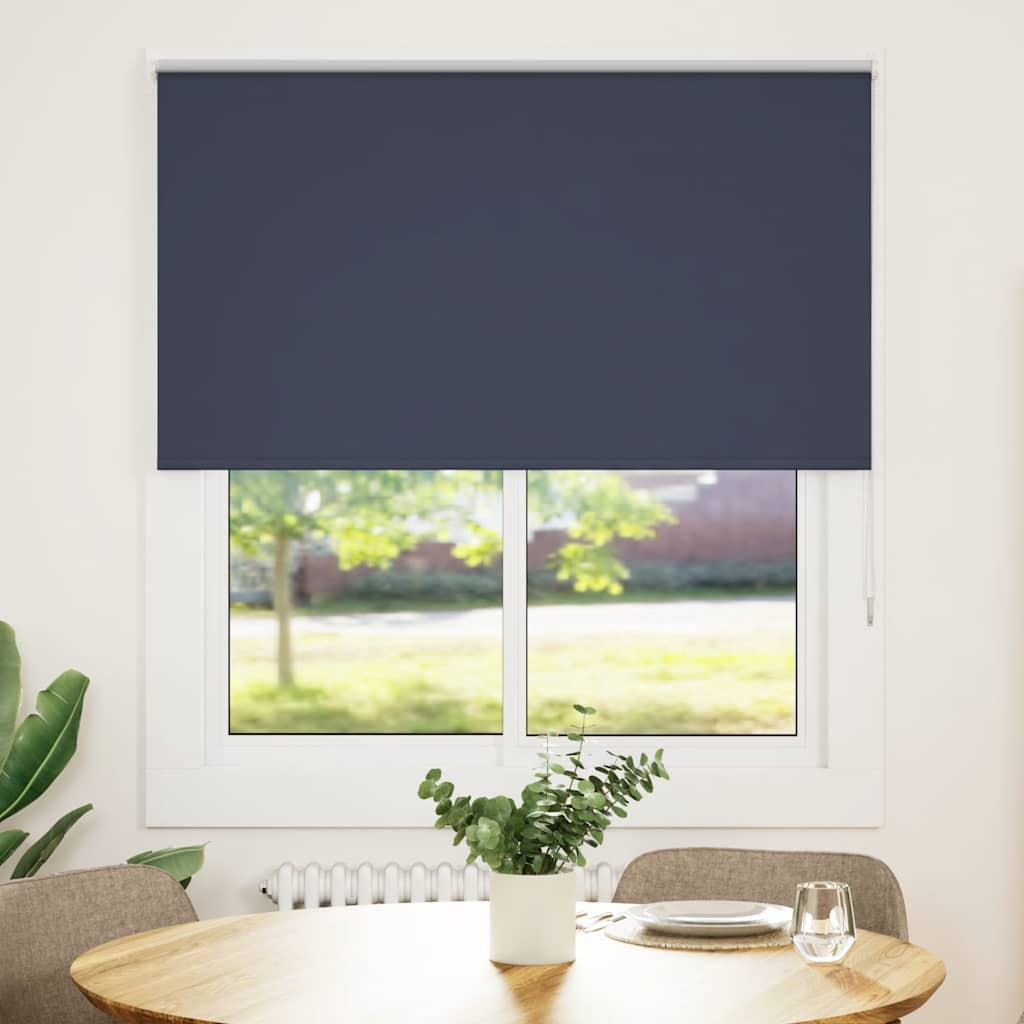 Roller Blind Blackout Marine 140x150 cm Fabric Width 136.6 cm Polyester