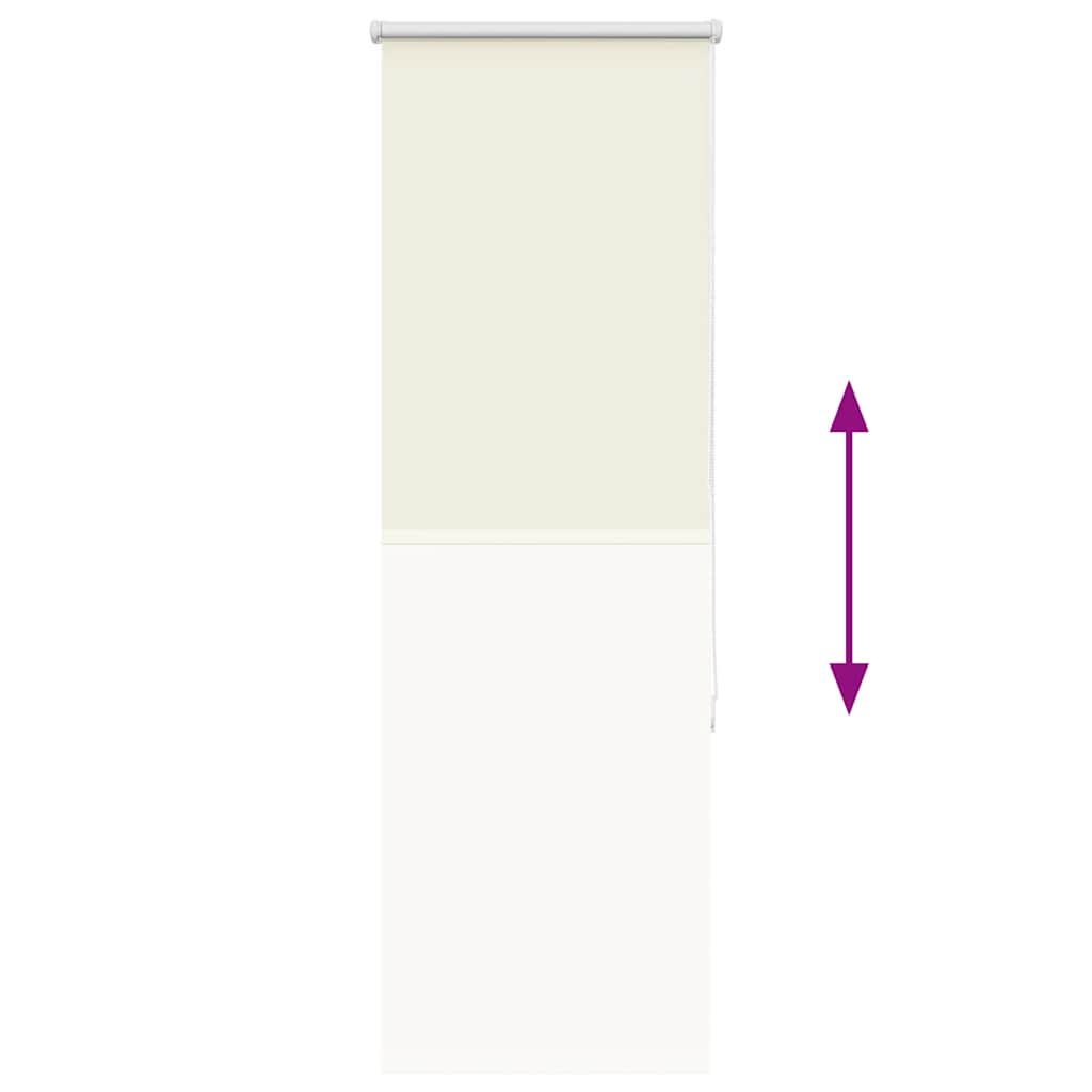 Roller Blind Blackout Off White 55x130 cm Fabric Width 50.7 cm