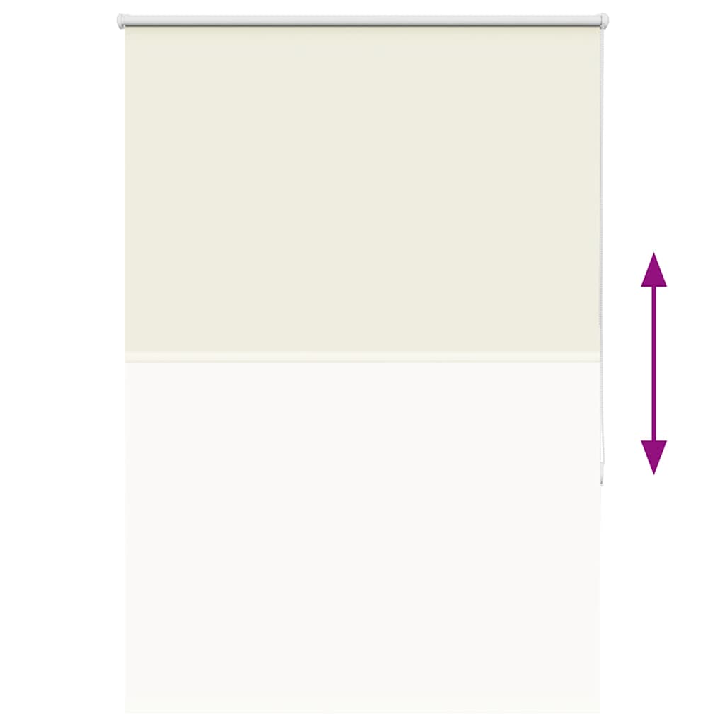 Roller Blind Blackout Off White 90x130 cm Fabric Width 85.7 cm Polyester