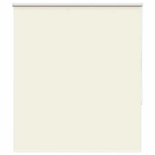 Roller Blind Blackout Off White 140x130 cm Fabric Width 136.6 cm Polyester