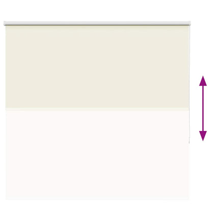 Roller Blind Blackout Off White 165x130 cm Fabric Width 161.6 cm Polyester