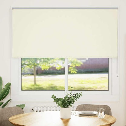 Roller Blind Blackout Off White 165x130 cm Fabric Width 161.6 cm Polyester